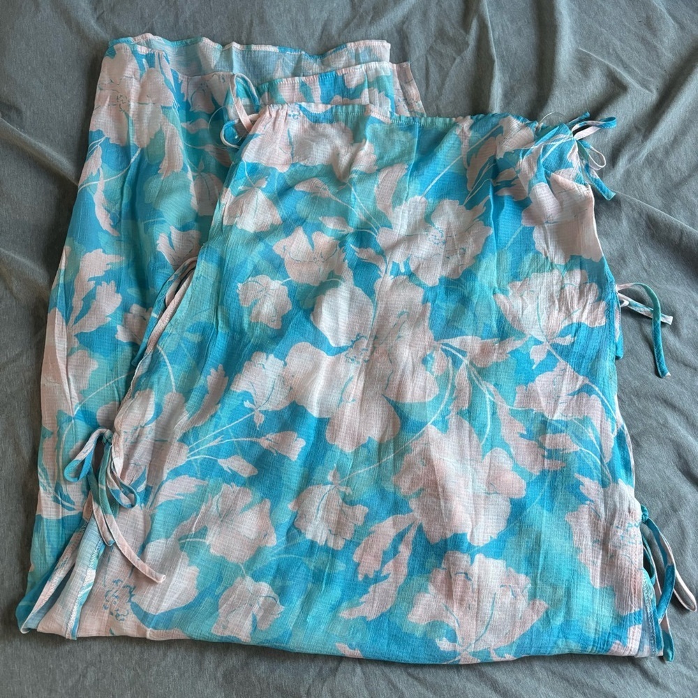Hutch Blue Floral Coverup Skirt